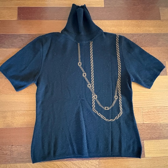 Angel Black and Orange Turtleneck Sweater - Picture 11 of 11